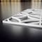 Ekena Millwork Extra Small Crosby Decorative Fretwork Wall Panels in Architectural PVC, 7 3/8"W x 7 3/8"H x 3/8"T WALP08X08CRO - alternate 2